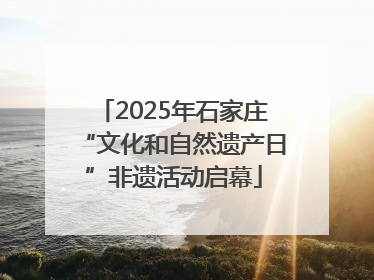 2025年石家庄“文化和自然遗产日”非遗活动启幕