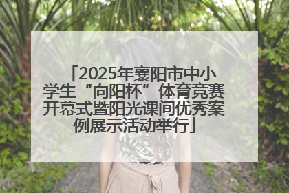 2025年襄阳市中小学生“向阳杯”体育竞赛开幕式暨阳光课间优秀案例展示活动举行