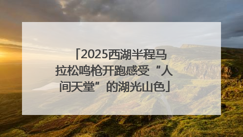 2025西湖半程马拉松鸣枪开跑感受“人间天堂”的湖光山色