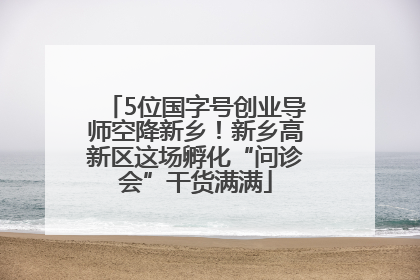 5位国字号创业导师空降新乡！新乡高新区这场孵化“问诊会”干货满满