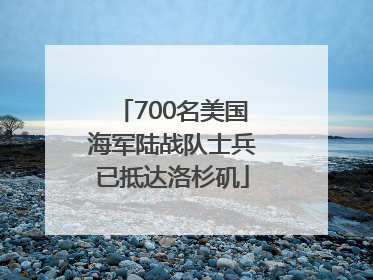 700名美国海军陆战队士兵已抵达洛杉矶